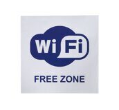 Информационная наклейка Wi-Fi 200х200 мм